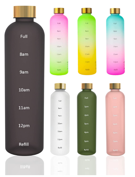 Time Reminder Water Bottle - 32 OZ
