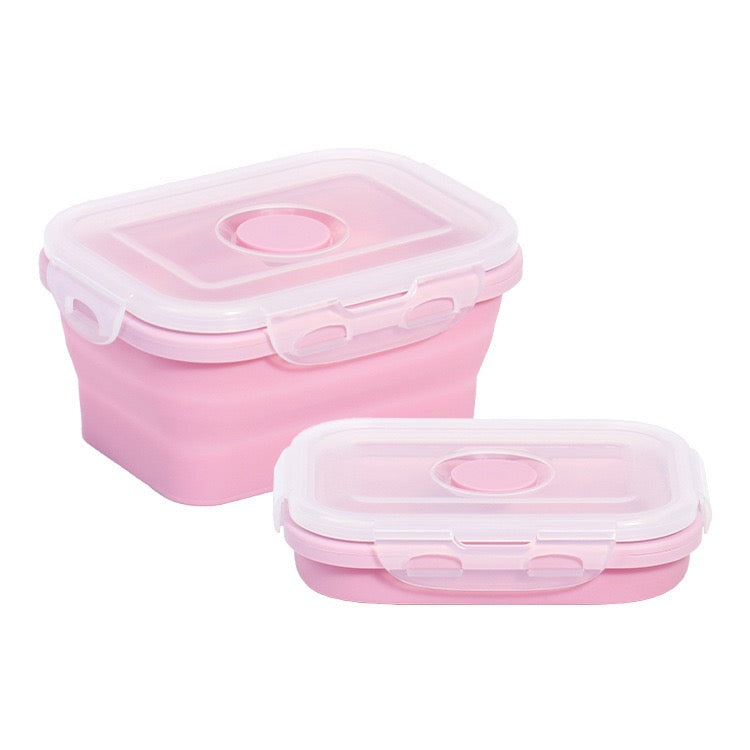 Collapsible Silicone Food Storage Container Set of 4 with Collapsible Mug - Right In Stride