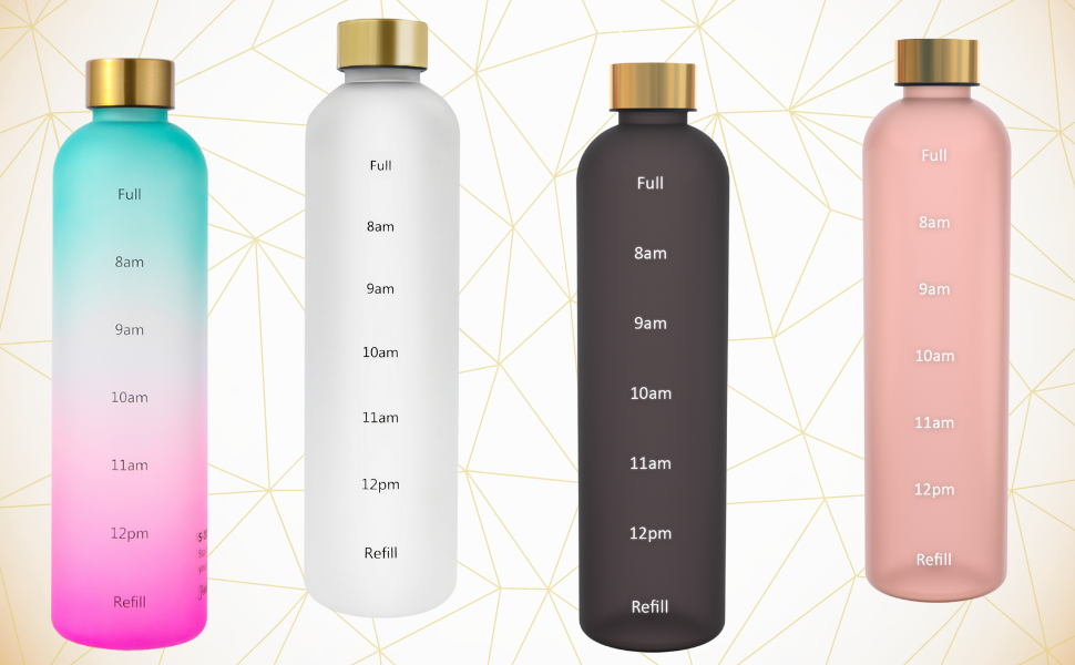 Time Reminder Water Bottle - 32 OZ