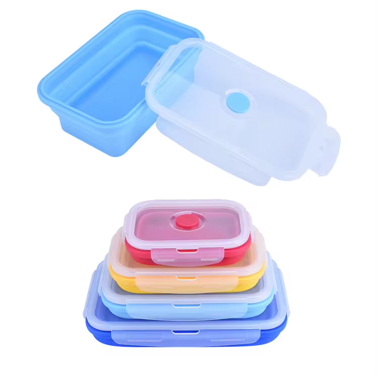 Collapsible Silicone Food Storage Container Set of 4 with Collapsible Mug - Right In Stride