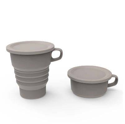 Collapsible Silicone Food Storage Container Set of 4 with Collapsible Mug - Right In Stride