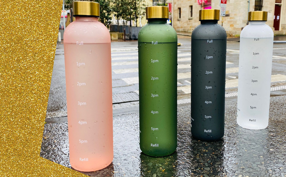Time Reminder Water Bottle - 32 OZ