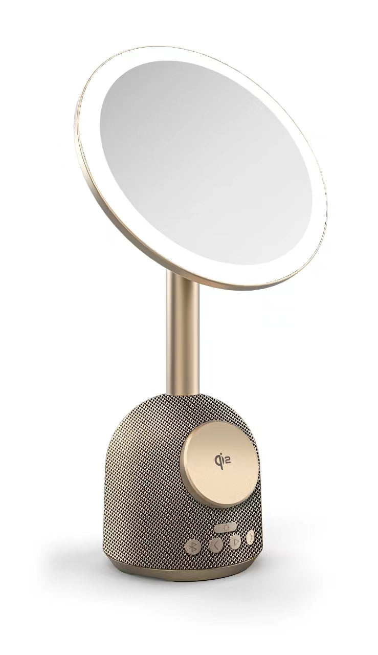 Let It Ride Tech - GlowTune Mirror - 3in1 Mirror, Speaker & Wireless Charger