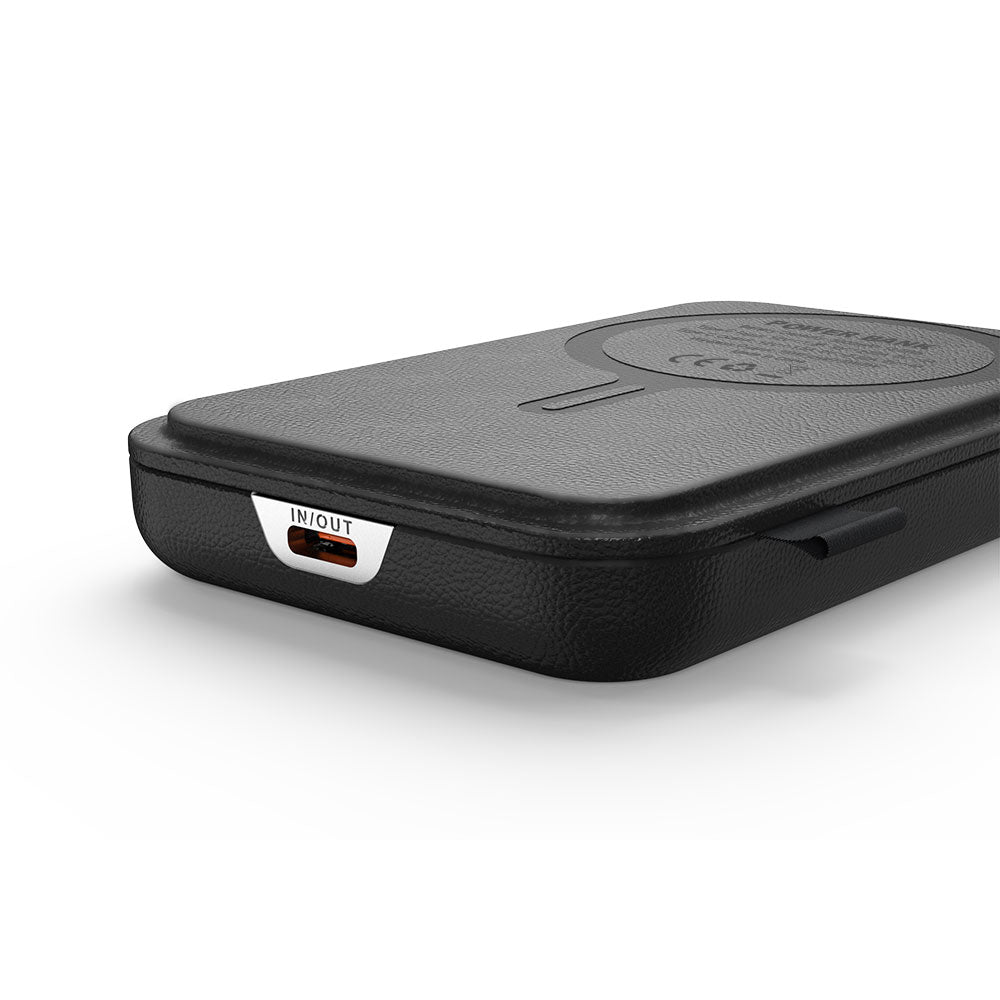 Leather Magnetic Wireless Power Bank