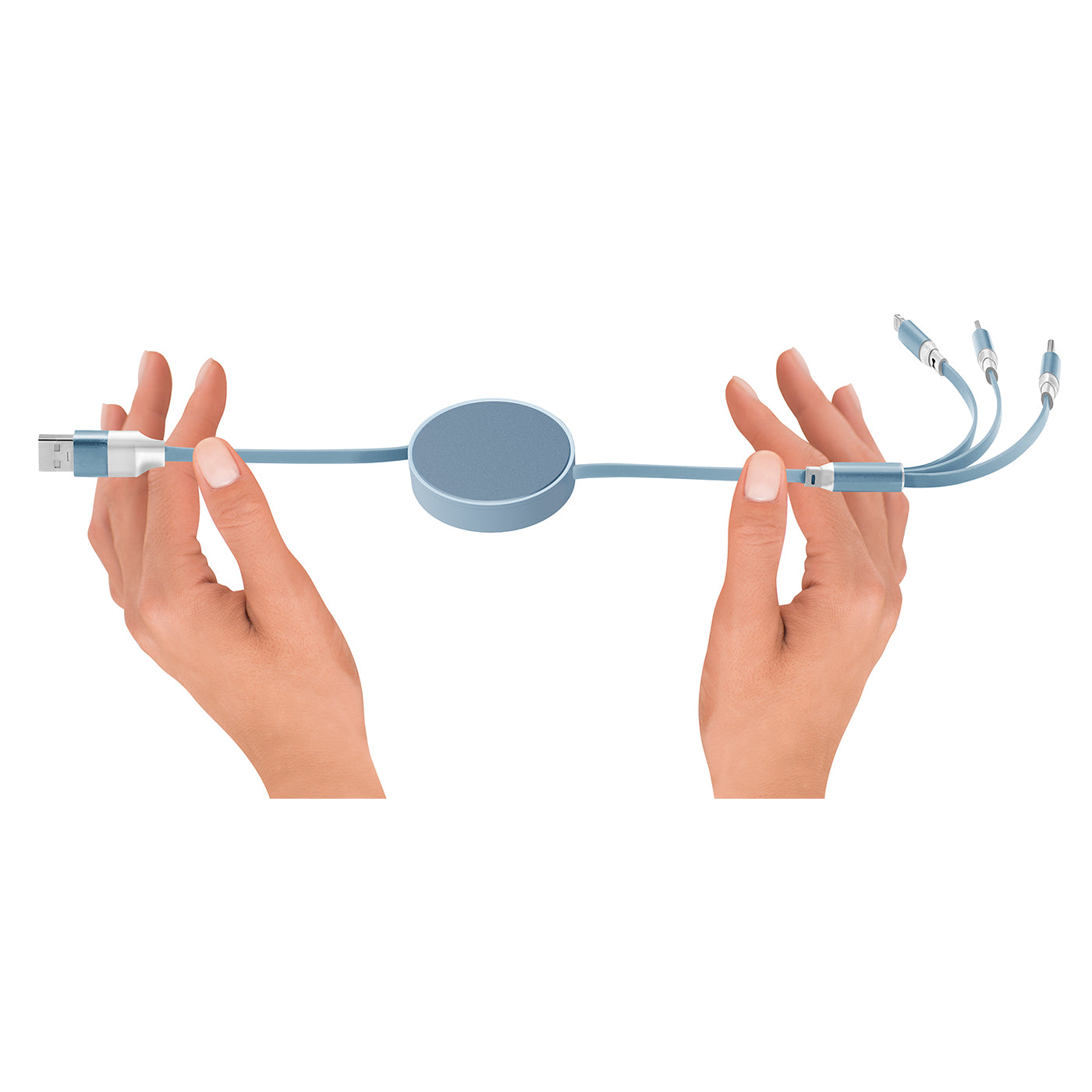 6 in 1 - Retractable Cables with Fast Charge Adapter