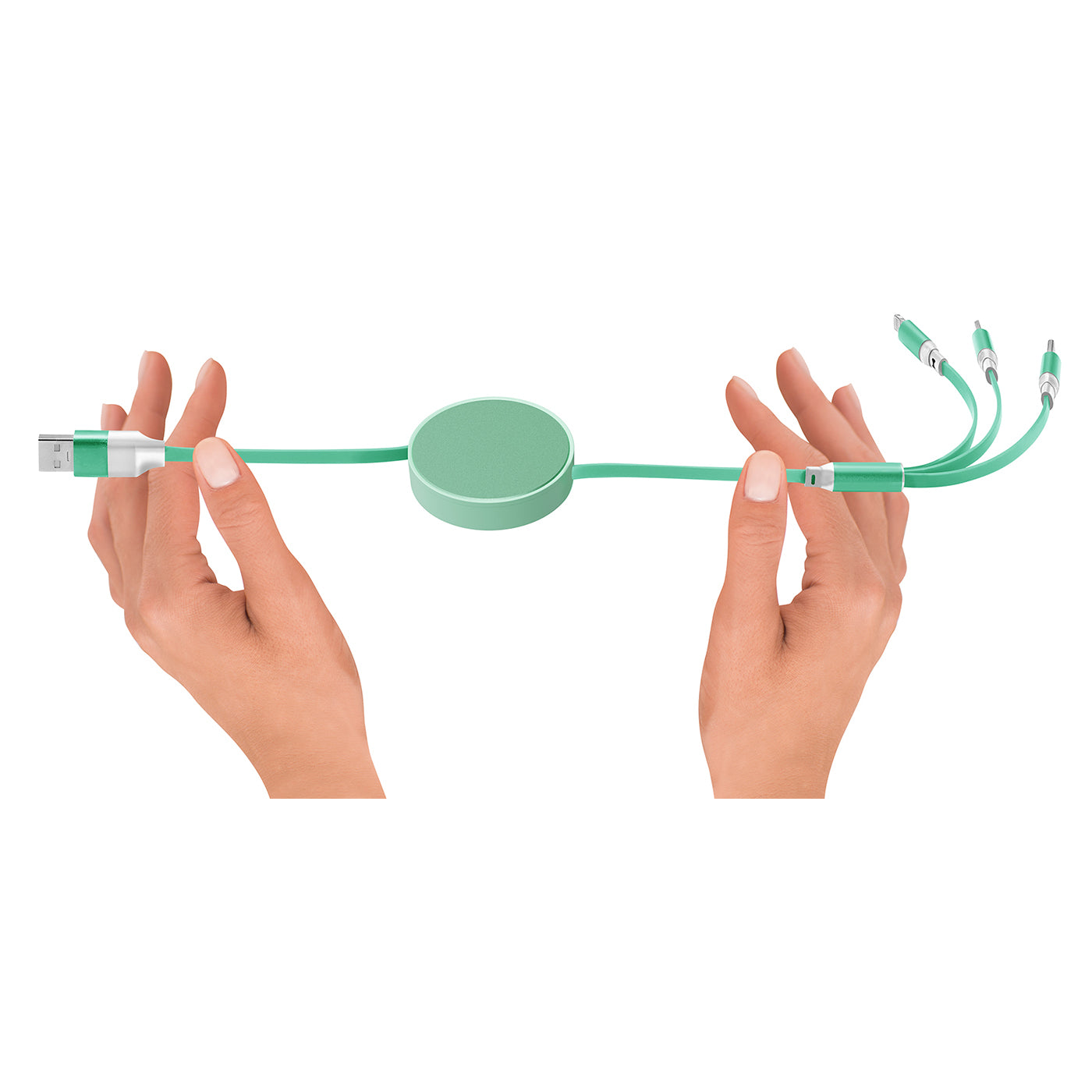 6 in 1 - Retractable Cables with Fast Charge Adapter