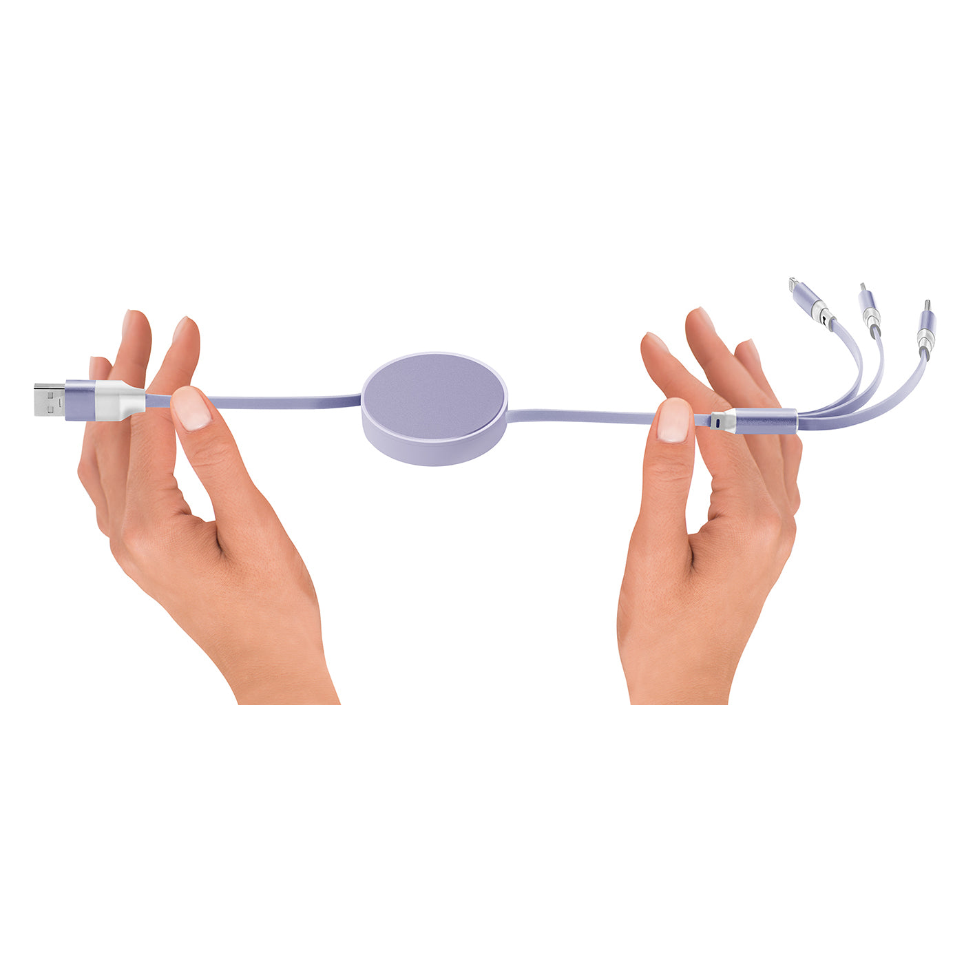 6 in 1 - Retractable Cables with Fast Charge Adapter