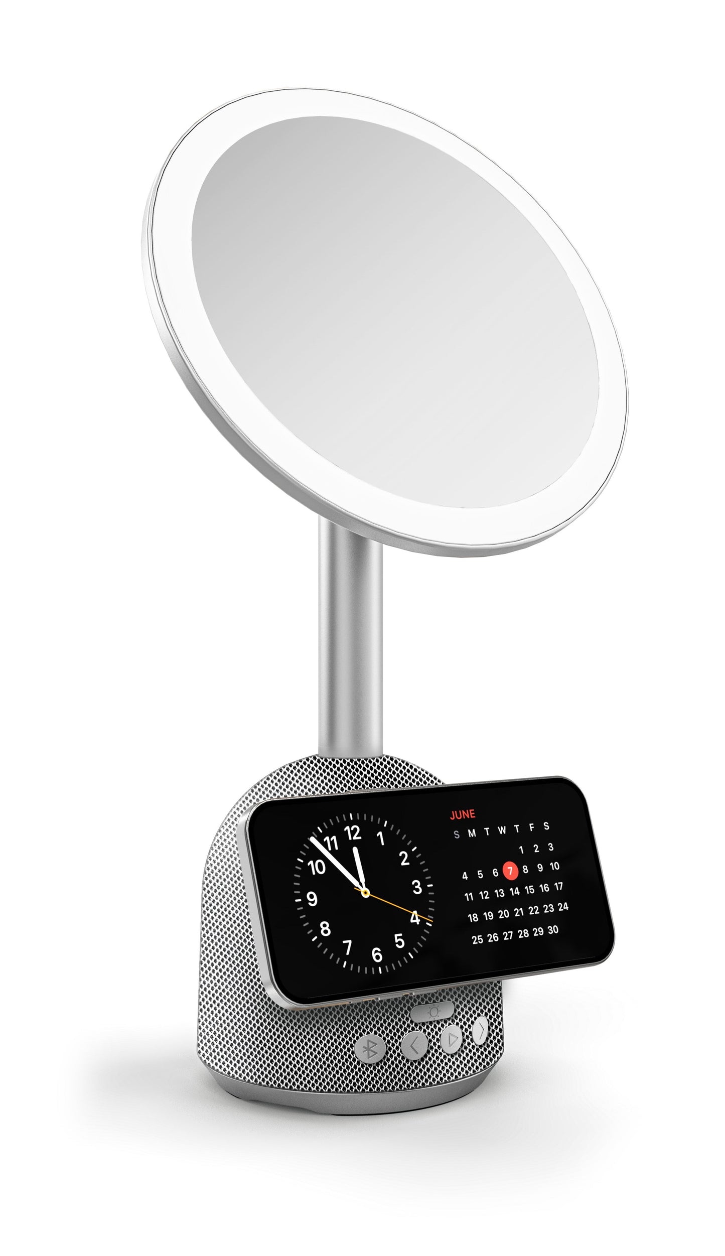 Let It Ride Tech - GlowTune Mirror - 3in1 Mirror, Speaker & Wireless Charger