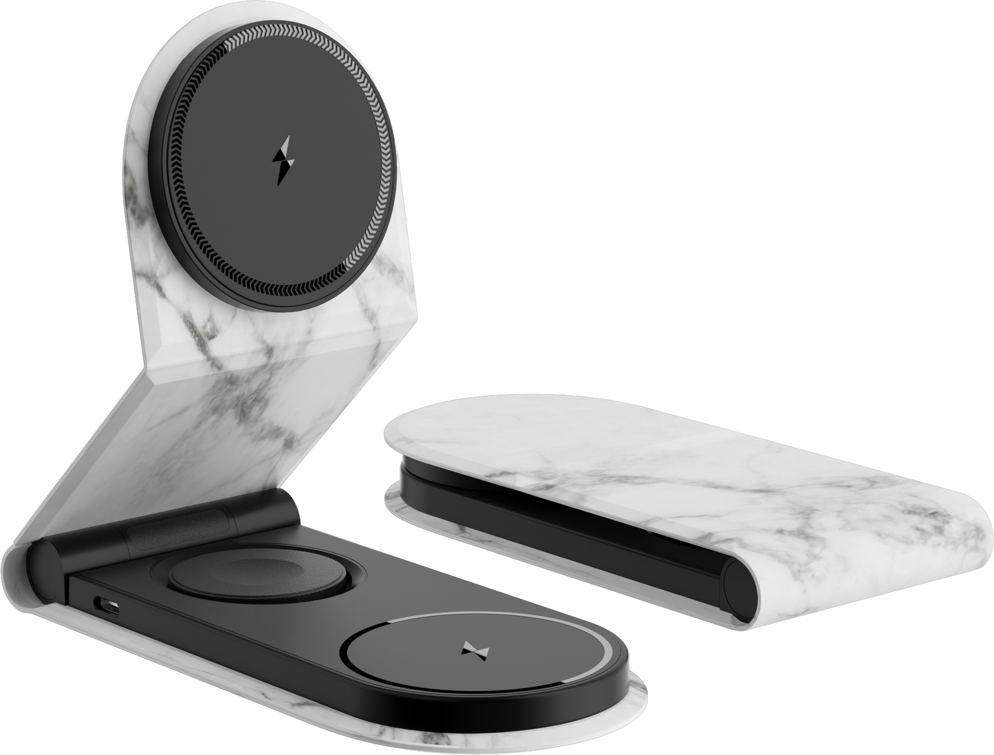 3-1 Leather Charging Stationcwith Fast Charge Adapter