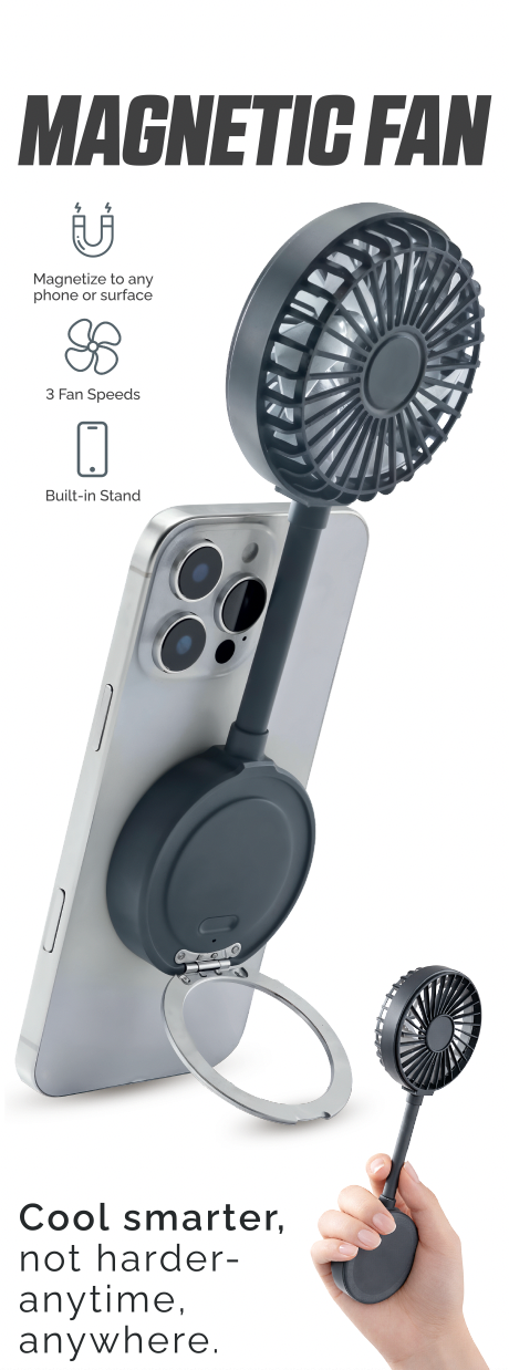 Magnetic Fan & Phone Stand