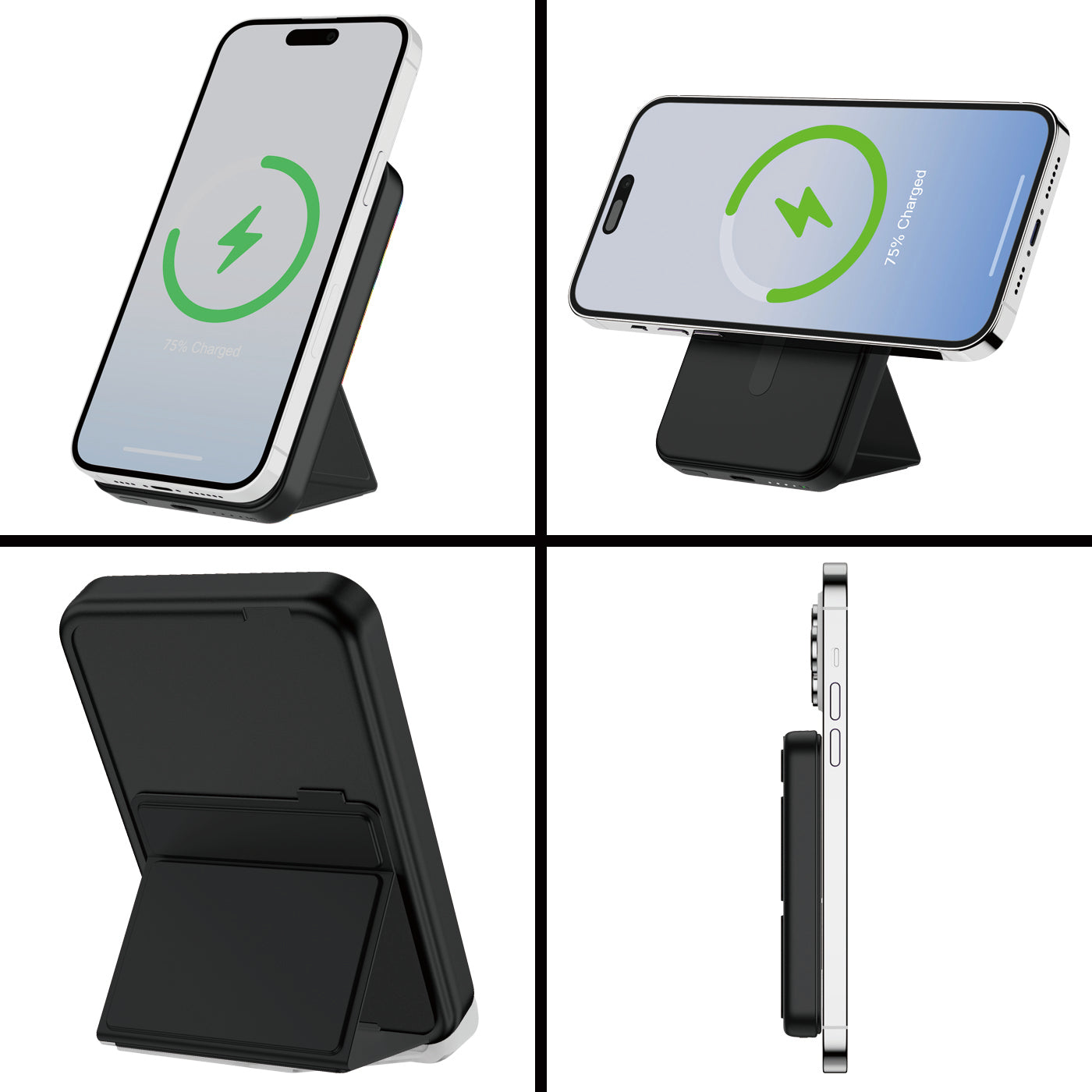 Magnetic Wireless Charging Power Bank with Stand