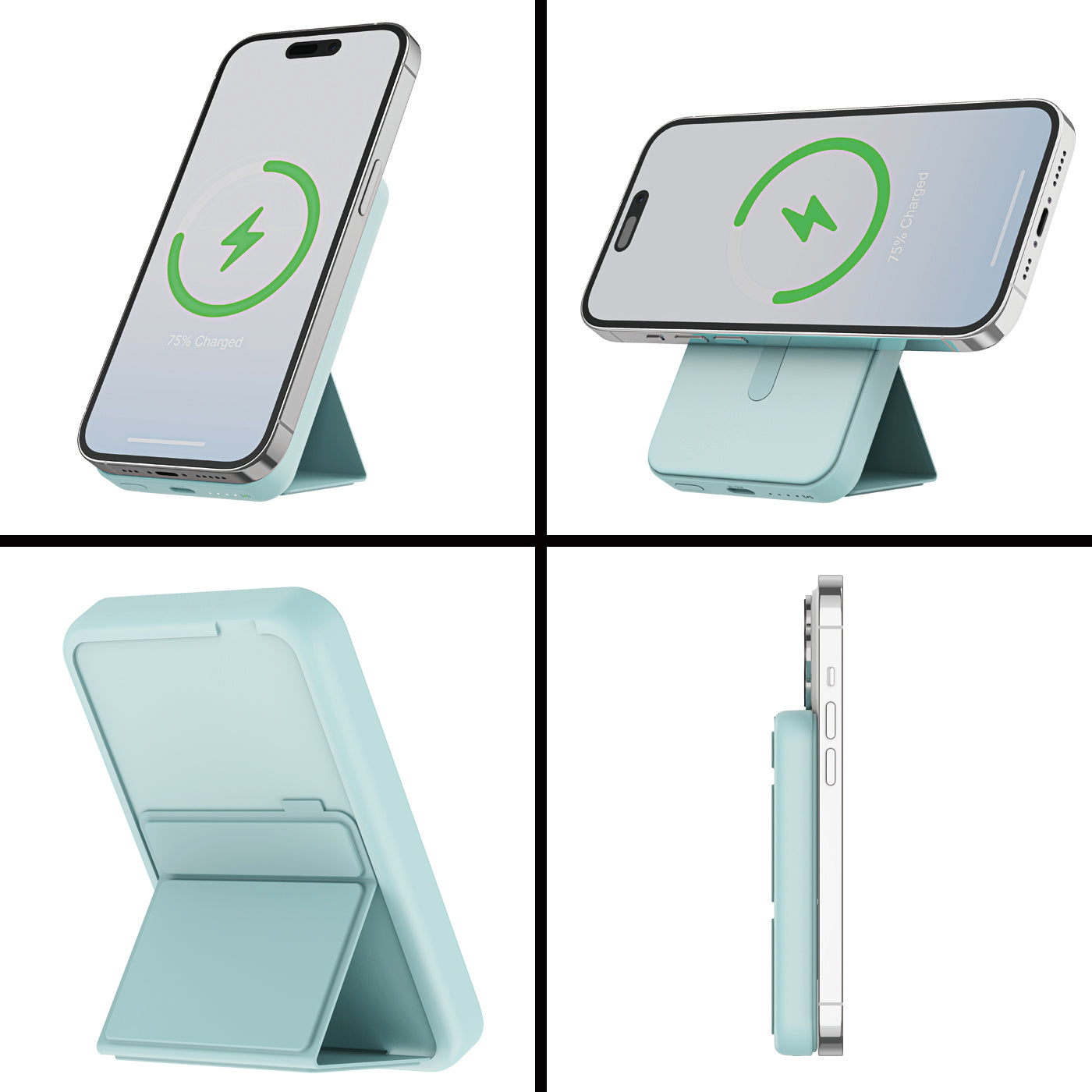Magnetic Wireless Charging Power Bank with Stand
