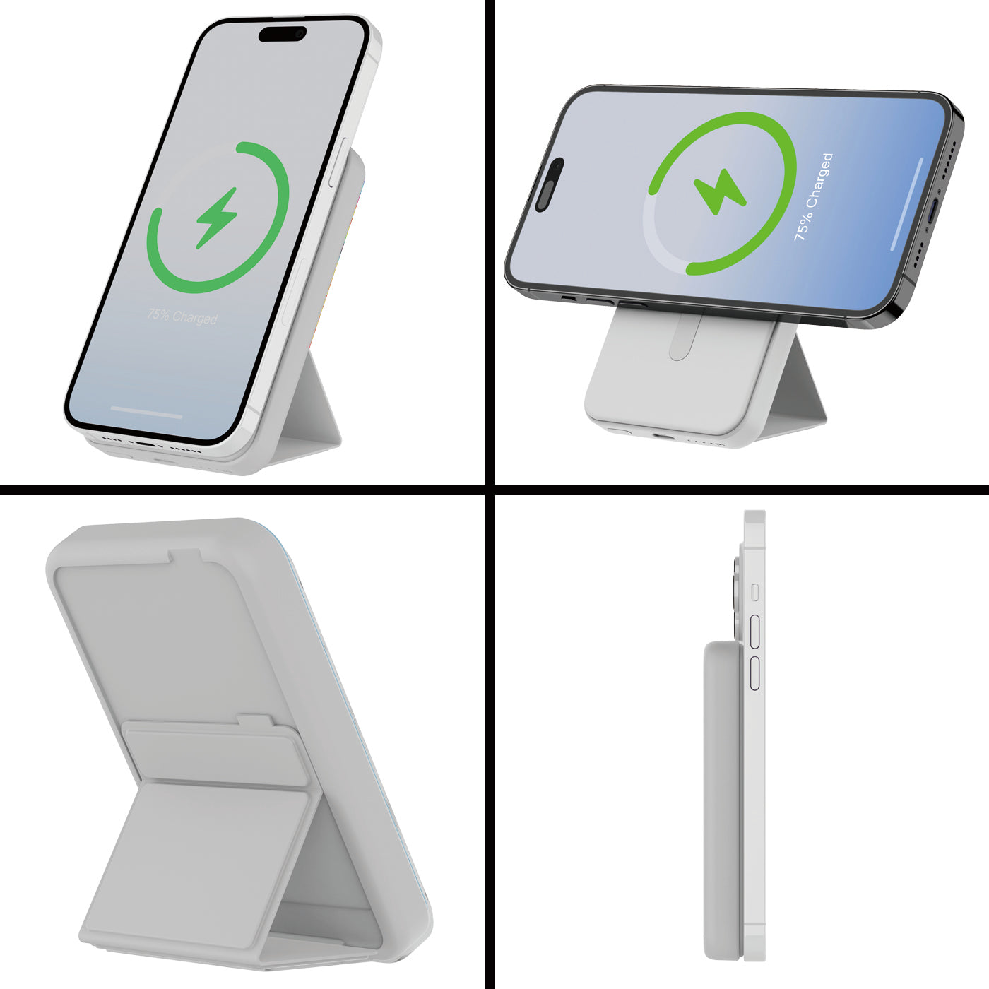 Magnetic Wireless Charging Power Bank with Stand