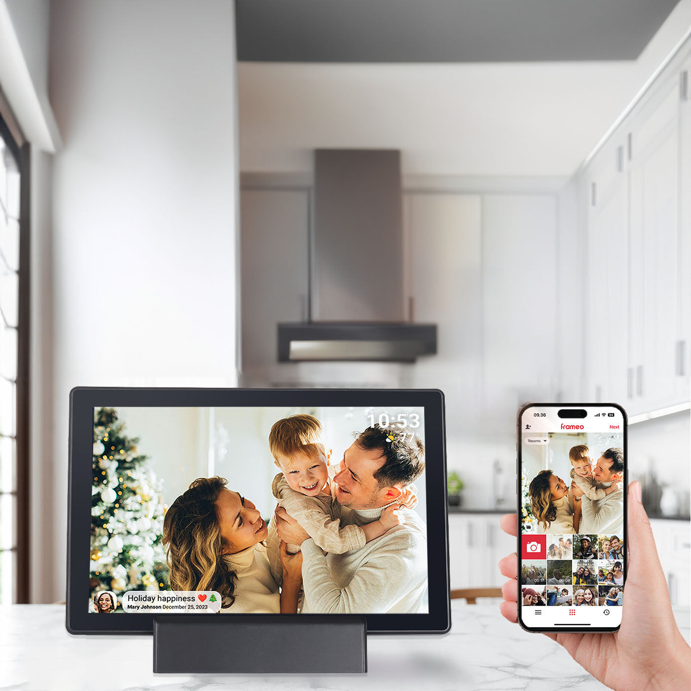 Wireless Digital Picture & Video Frame (Portable Tablet Version) with Dock